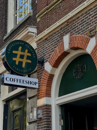 Coffeeshop Coffeeshop Hashtag in Amsterdam